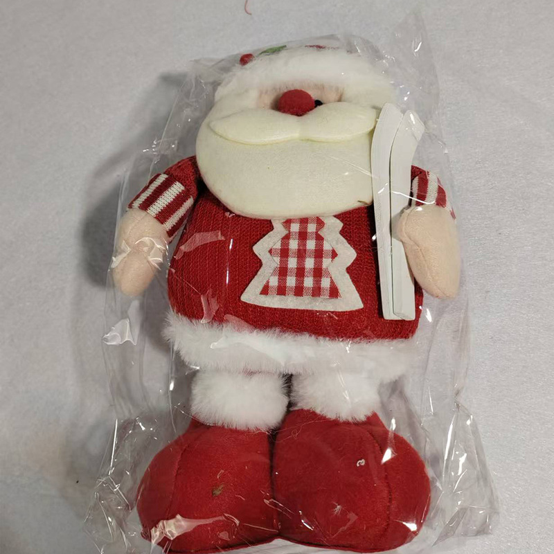 クリスマス伸縮人形クリスマス人形装飾品漫画ニットスタイル老人雪だるまヘラジカ装飾装飾品卸売|undefined