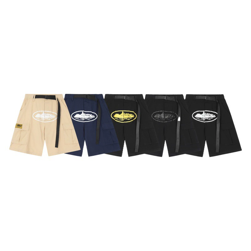 Летние брюки с принтом CORTEIZ Алькатрас повседневные шорты High Street повседневные мульти карманные мужские и женские шорты