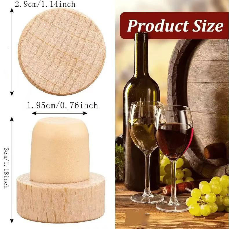 Tapón de botella de vino en forma de T, tapón universal de polímero para vino tinto, licor, vino de frutas, tapón sellador, tapón de vino, para botellas transfronterizas
