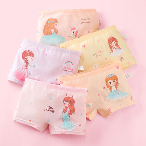 Children's underwear female summer girls boxer shorts baby girl medium and large children's safety pants cotton girls underwear wholesale