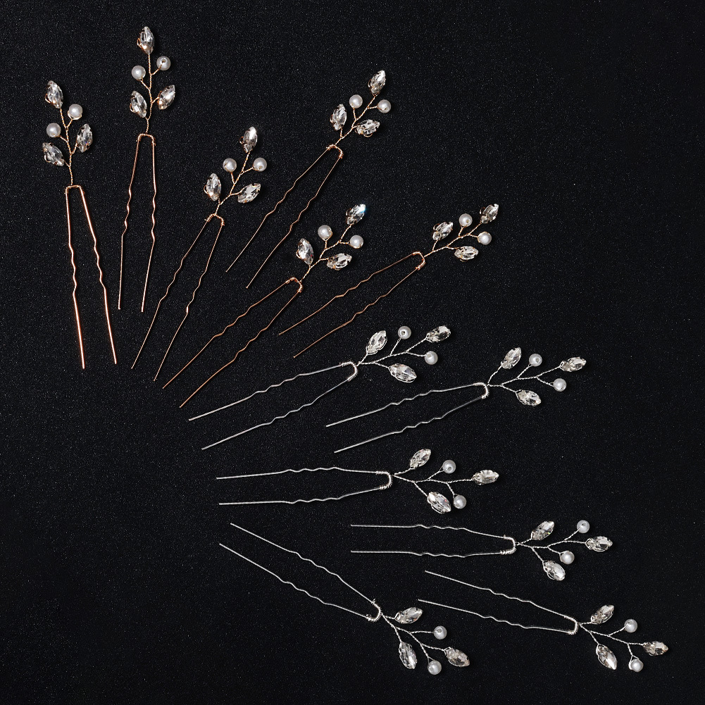 Amazon antiguos accesorios para el cabello simple rhinestone pin boda nupcial updo tocado hecho a mano perla horquilla en forma de U