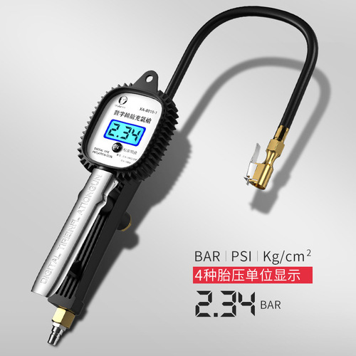 LED digital display car tire pressure gauge tire inflation pressure gauge pressure gauge tire pressure monitor high-precision air gun