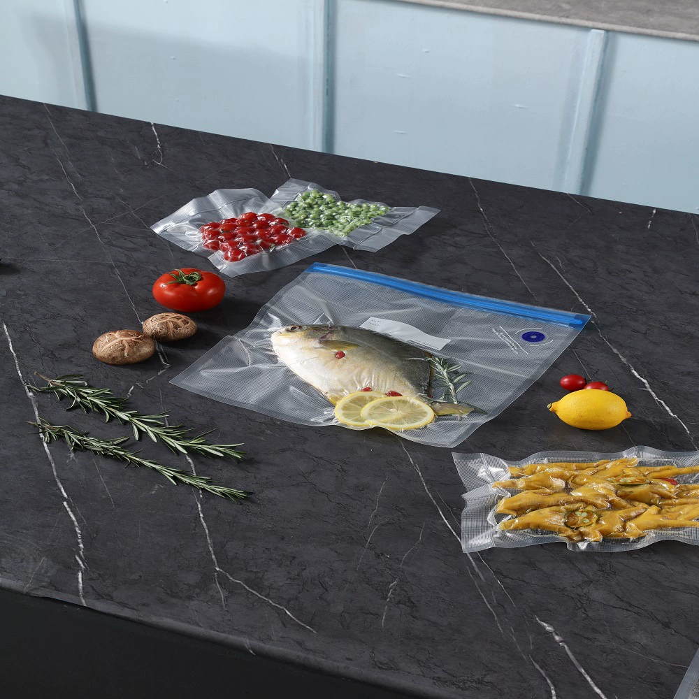 Пищевое зерно воздушный клапан вакуумный мешок вакуумный компрессионный мешок бытовой пищевой вакуумный мешок для консервации Электрический нагнетательный мешок на молнии