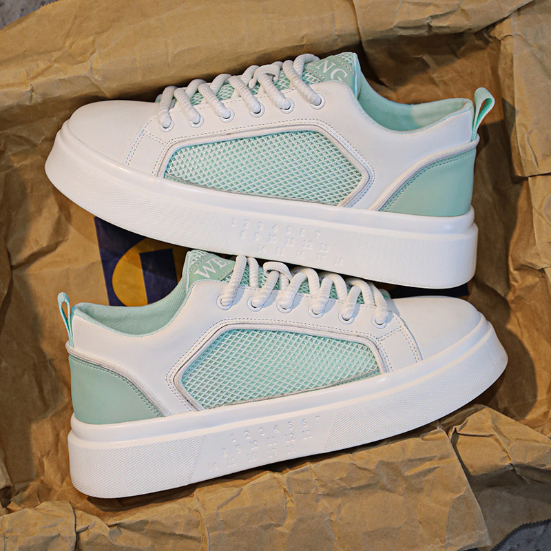 2024 Summer Style Lemon Green National Fashion Thick Bottom Niche Port Style Mesh Shoes Strap Distinctive Ins Casual Men's Shoes 2024 Summer Style Lemon Green National Fashion Thick Bottom Niche Port Style Mesh Shoes Strap Distinctive Ins Casual Men's Shoes