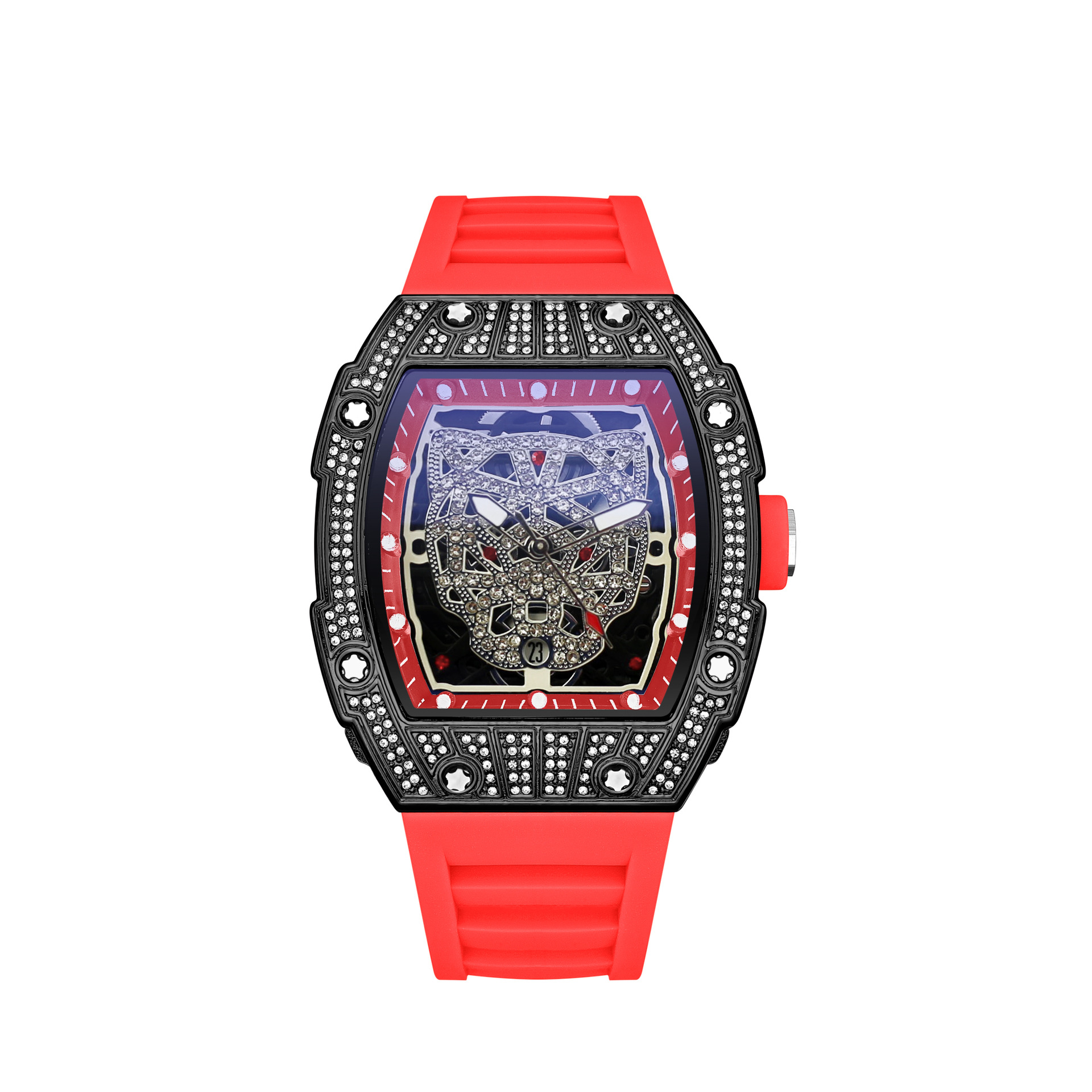 Richard vyriškas kvarcinis laikrodis su deimantais ir žvaigždėmis_voghion.com