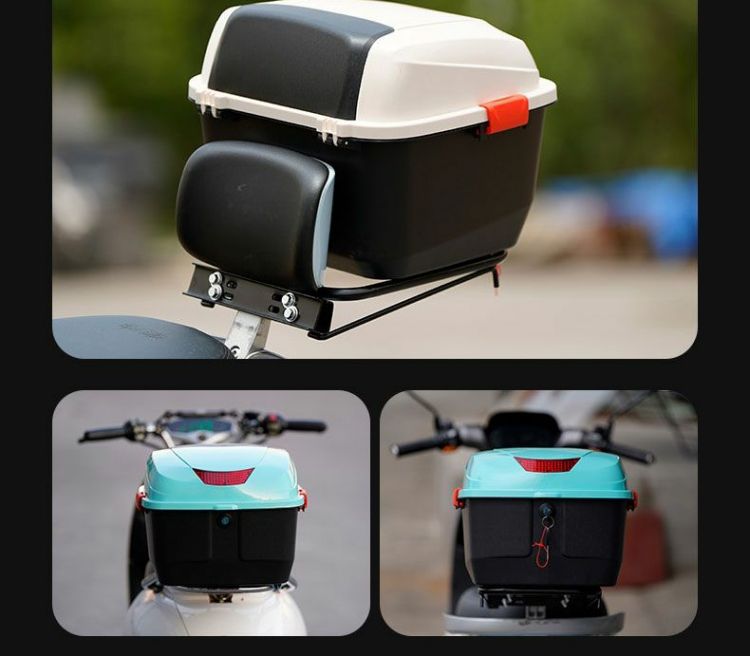 Universal Electric Vehicle Trunk Suitable for Self-Use, Aima, Tailg, Xinri, Luyuan Storage, Electric Scooter Rear Backrest Trunk