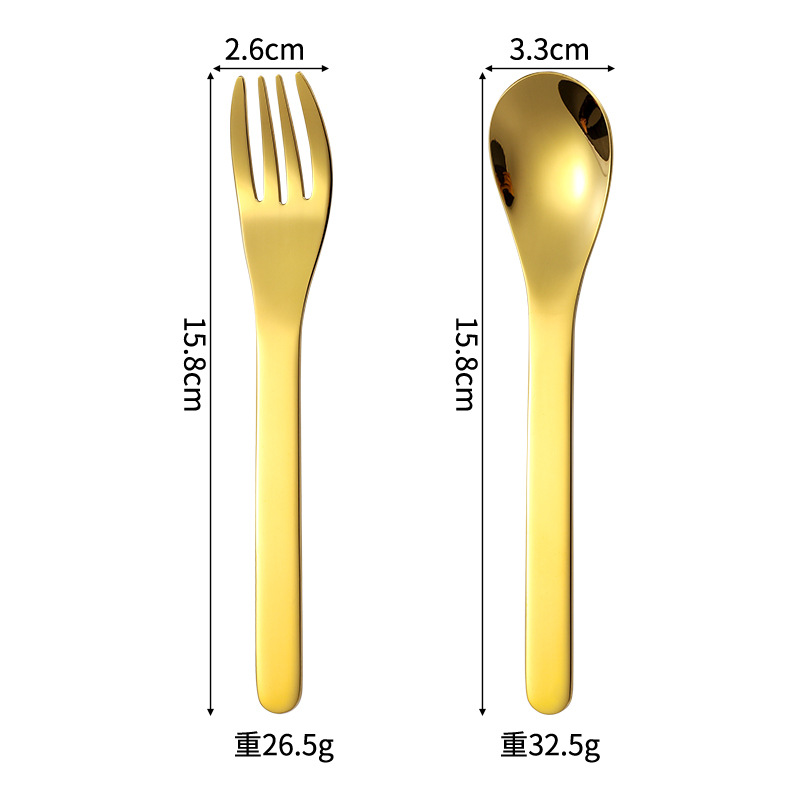 304 cucharas de acero inoxidable cucharas de café doradas cucharas de postre cucharas de horquilla creativas cucharas de miel cucharas