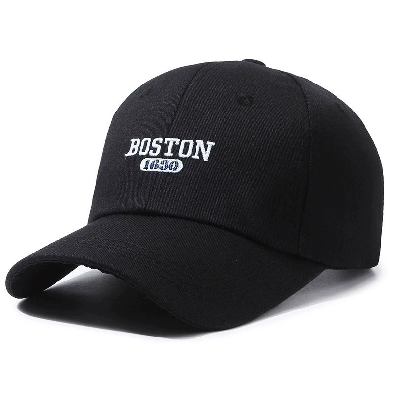 Baseball cap with embroidery, adjustable one-size, washed cotton look, multi-color options