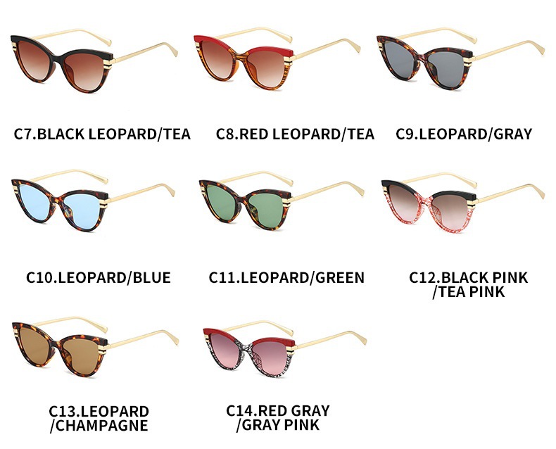 Gafas de sol cat eye retro para mujer protección solar estilo_voghion.com