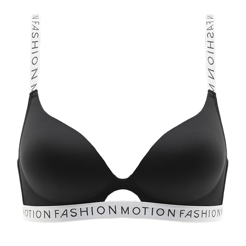 Popular pequeño pecho push up grande sin costuras inalámbrico ajustable ropa interior sujetador carta delgada correa de hombro belleza espalda sujetador