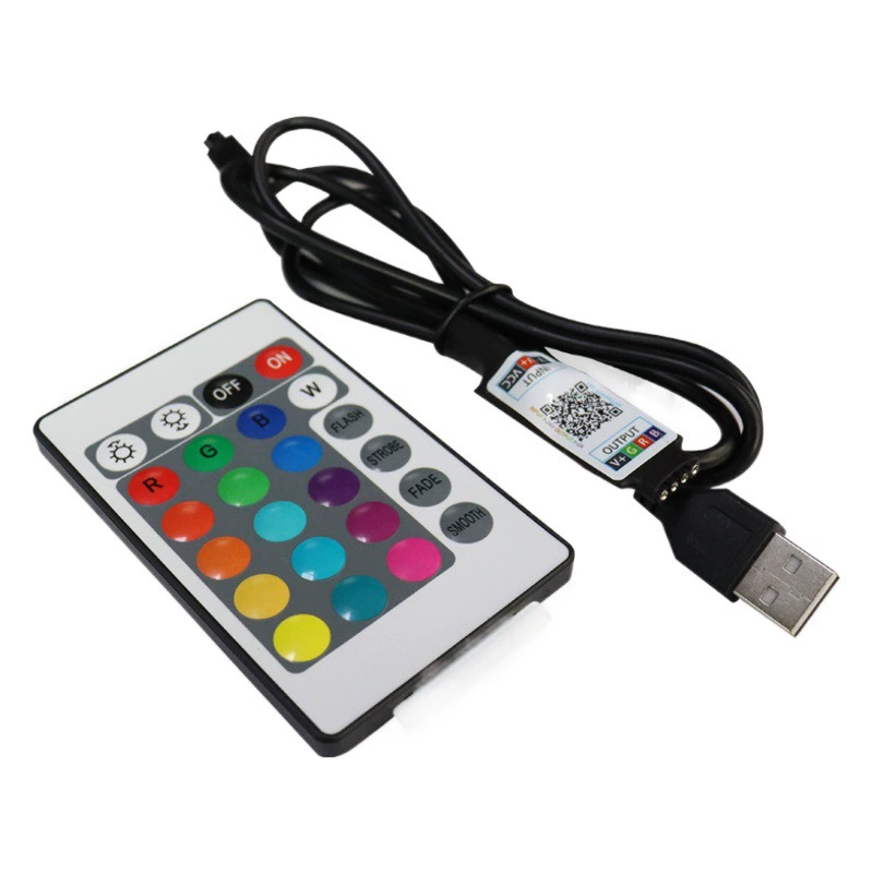 Фабрика Haoxin мини 24 ключа Bluetooth USB контроллер красочные RGB Смарт светодиодные полосы света полосы контроллер
