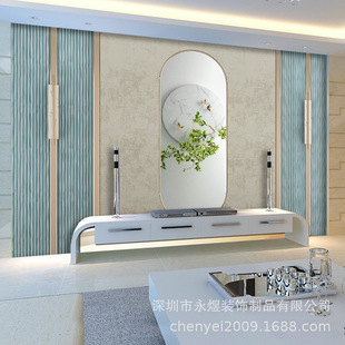 Living Room Geometric Three-dimensional Line Wall Cloth Light Luxury Grille TV Background Wall Cloth Simple Bedroom Bedside 3d Mural