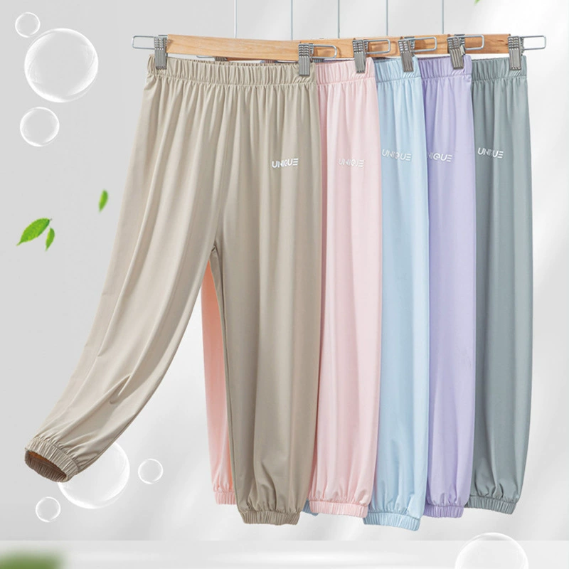Children's sun protection cream, summer trousers for leisure, silk mosquito repellent for boys, oversize
