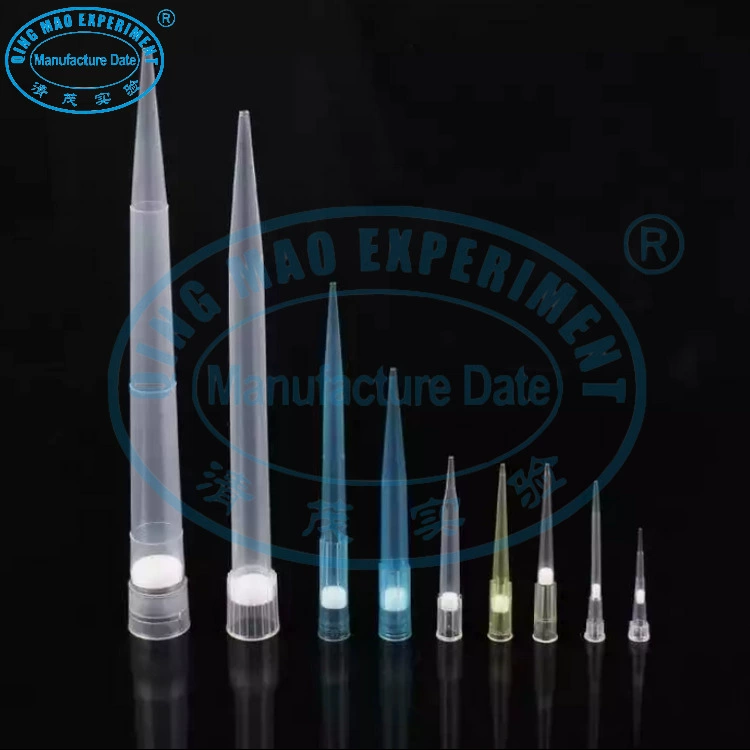 Наконечник фильтра 10ul/200ul/1000ul наконечник головки стерильный без ферментов в наличии всасывающая головка коробка эксперимент Qingmao