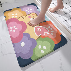 Home entrance mat bathroom toilet floor mat absorbent non-slip mat home bedroom toilet door foot mat carpet