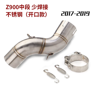 alloy/stainless steel middle exhaust – Exhaust pipe - stainless-steel-silver-midsection-17-19-years-opening