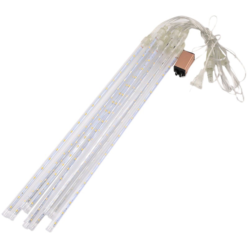 Luz de lluvia de meteoros LED al aire libre Luz solar meteoro luz colorida Luces De vacaciones patio luces decorativas luces impermeables de agua corriente
