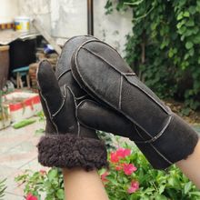 皮毛一体手套男士大手闷子加厚保暖冬季真皮防风骑行连指