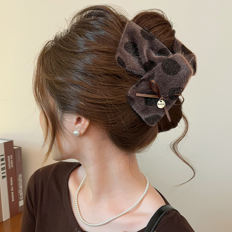 Clip grande para el cabello, pinza elegante para mujeres con cabello grueso