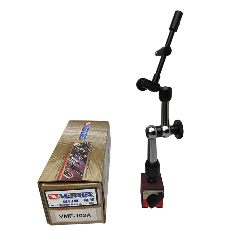 台湾鹰牌VERTEX万向磁力表座液压杠杆百分表座VMF-112/114/102A