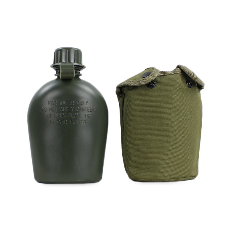 Fábrica de suministro directo de 1L botella de plástico británico campo multifuncional campamento al aire libre entrenamiento militar de supervivencia botella de entrenamiento militar image 5