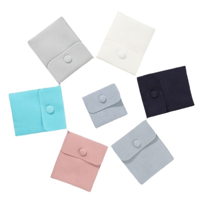 Bolsa de terciopelo de doble cara engrosada de terciopelo bolsa de terciopelo anti-oxidación bolsa de joyería bolsa de almacenamiento de joyas bolsa de joyería al por mayor
