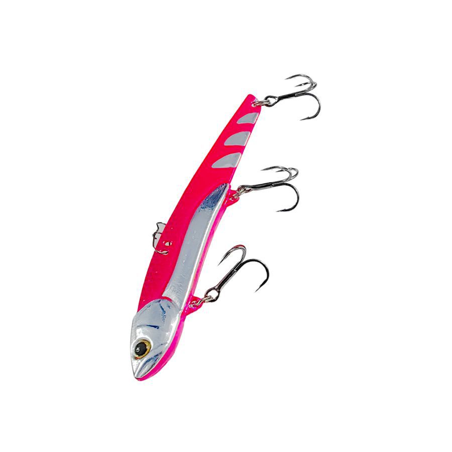 日本の岸に似せて遠投して鉄板の偽の餌を投げます。