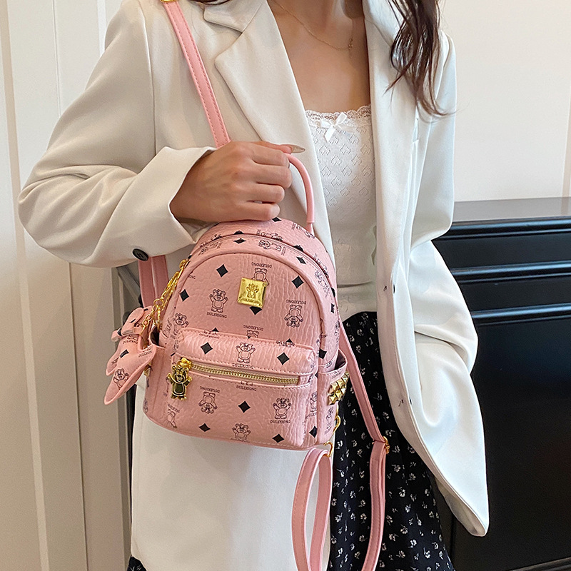 Bolsa de mujer transfronteriza de comercio exterior 2025 nuevo retro nicho bolsas escolares de estudiantes de alta calidad sensación de gran capacidad mochila de viaje
