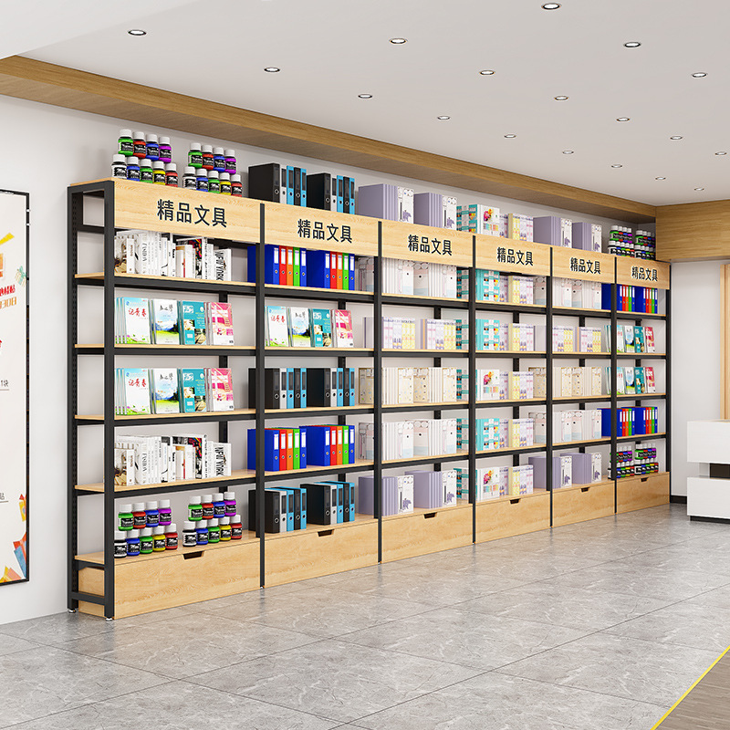 Supermercado Nakajima Estante de exhibición Estante de exhibición de múltiples capas ajustable Papelería Tienda de maternidad y bebé Estante de agua Vitrina de cosméticos
