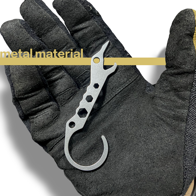 新款户外随身多功能蜥蜴EDC撬棍带开瓶器便携式撬棍防狼求生破窗