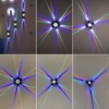 Supplying led cross Star Light Seven color EXTERIOR decorate Honorable outdoors cross starlight Wall lamp