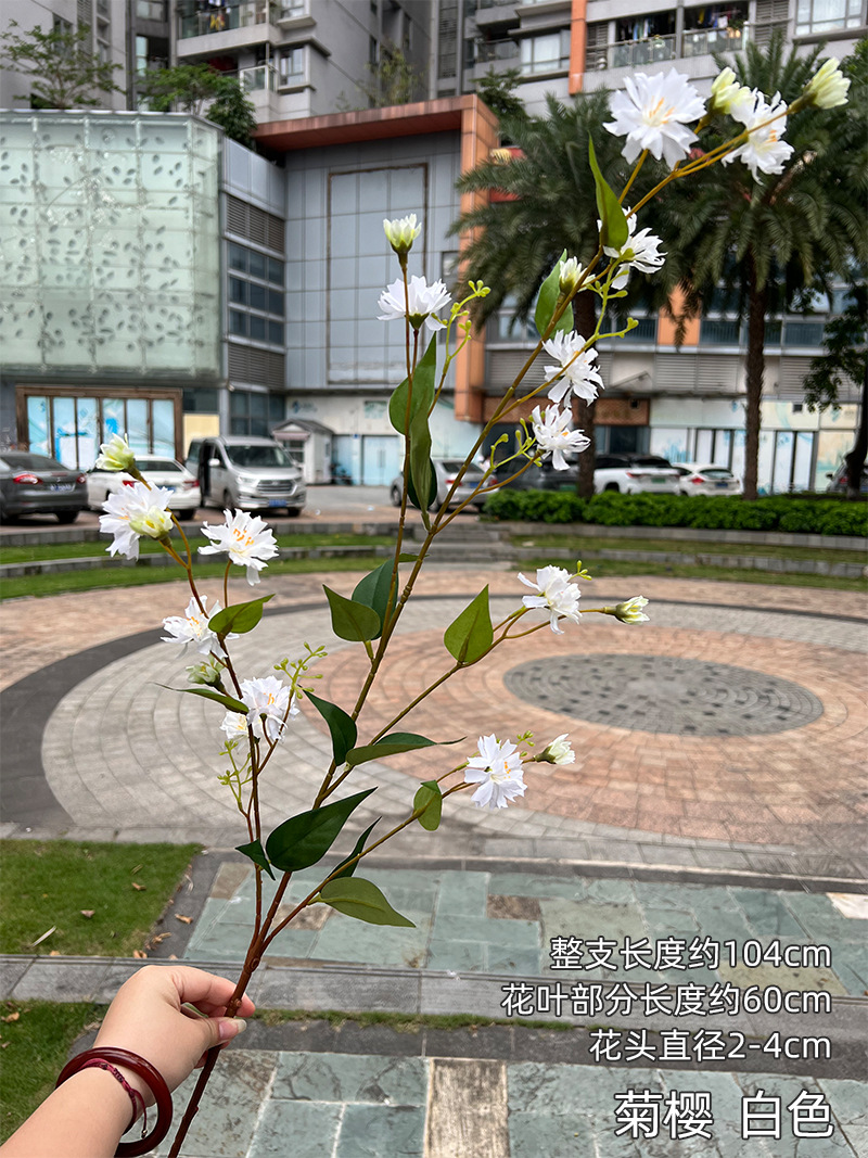 Boda blanca FÁBRICA DE FLORES ARTIFICIALES Línea Blanca Flor flor flotante boda camino plomo Fondo decoración flor falsa al por mayor