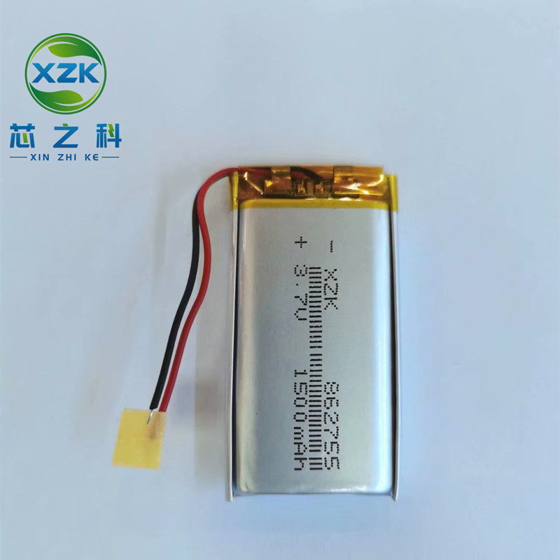 862755聚合物锂电池1300MAH 3.7V美容产品LED灯具音箱蓝牙音箱