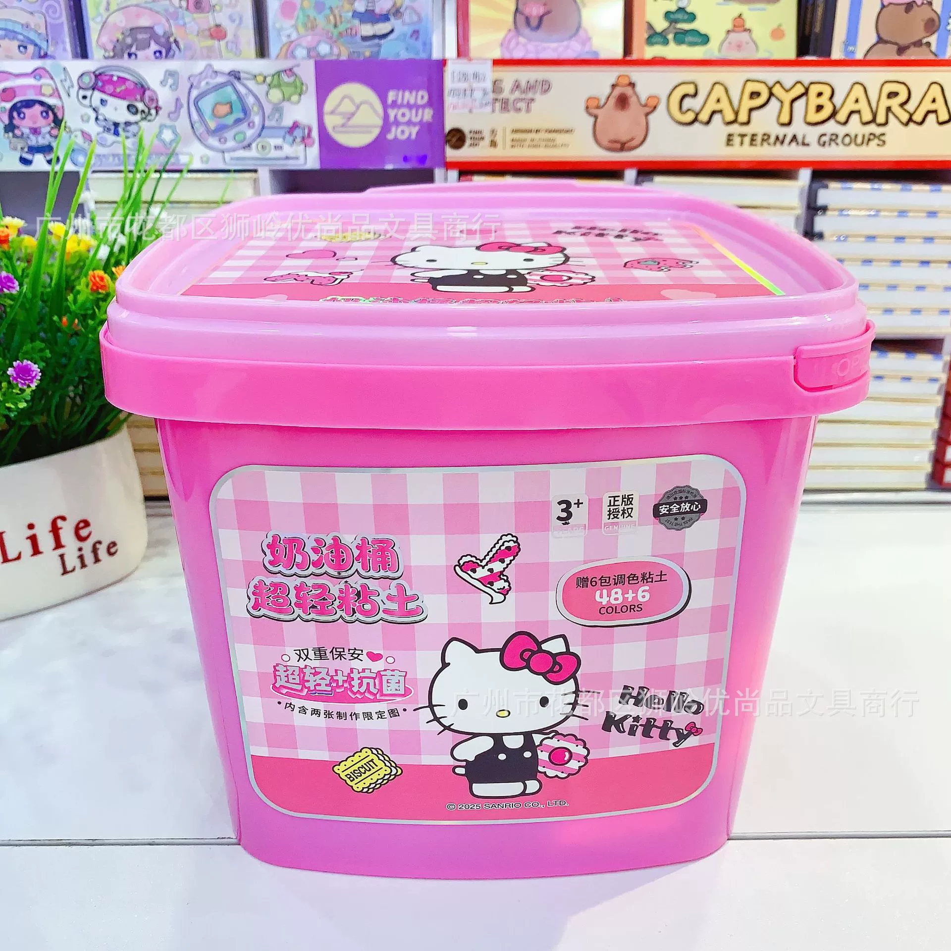 Hello Kitty, креативная мультяшная ультралегкая антимикробная глиняная каша для детей, детский набор, новая коллекция, 48 цветов, креативный подарок