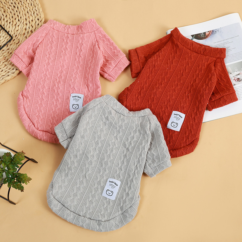 New pet sweater factory direct supply autumn and winter cat and dog clothes cat dog wool sweater foreign trade cross-border
