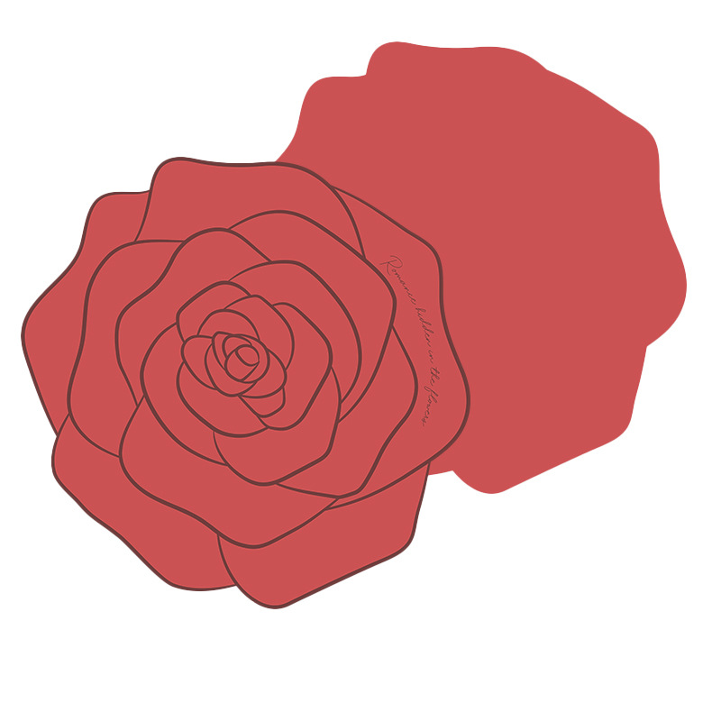 Papel de regalo de vacaciones camellia paquete tridimensional de papel de embalaje de flores especiales de papel de embalaje florista lotes de regalos