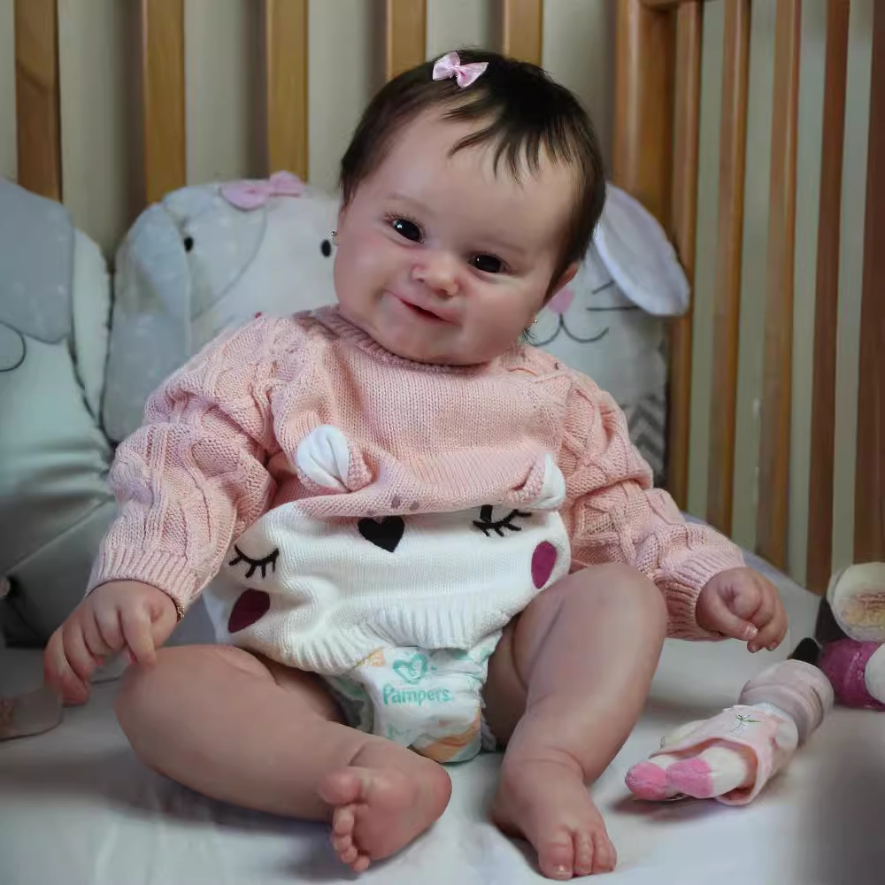 50cm simulación muñeca hecha a mano de alta gama pintada exquisita de la muñeca de la entrega transfronteriza de una sola pieza