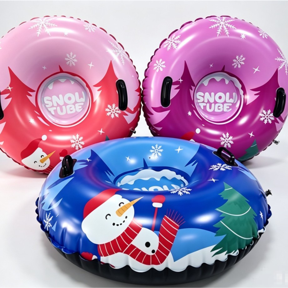 Factory Direct Sale of Thickened Pvc Inflatable Snow Tube 90cm, Children's Snow Skiing Toy, Snow Sled in Stock