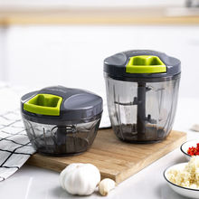 家用蒜泥小型厨房手动拉蒜搅碎机大蒜泥打捣绞碎器切蒜赵