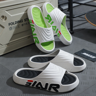 Men's Slippers Summer Wear Sports Fashion Couple Indoor Bathroom Bath Soft Bottom Home Slippers Men's Non-Slip Slippers