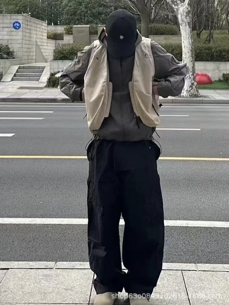 原厂高品质GW高端系列弯刀立体剪裁伞兵口袋休闲裤男女款运动长裤|undefined
