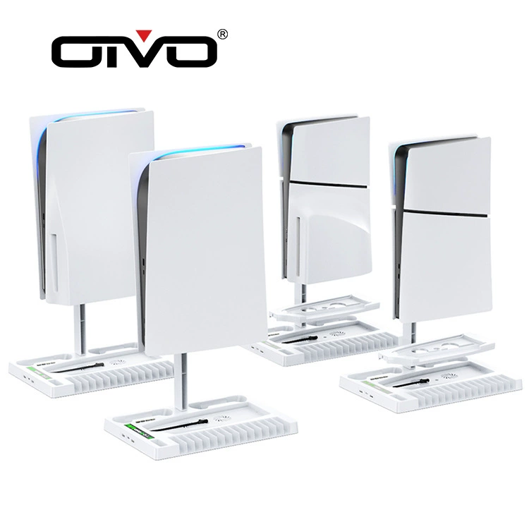OIVO [PS5 SLIM主机风扇散热底座PS5轻薄款通用款卡碟耳机收纳支架]