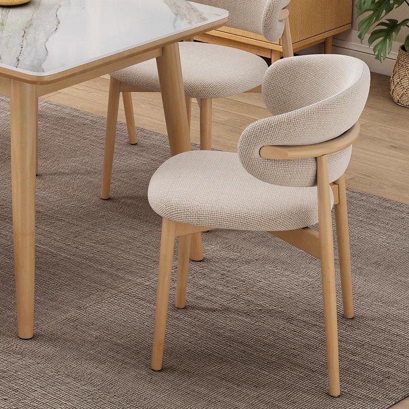 Diseñador nórdico silla de comedor italiana silla de cafeteria casera silla de tela casera casual