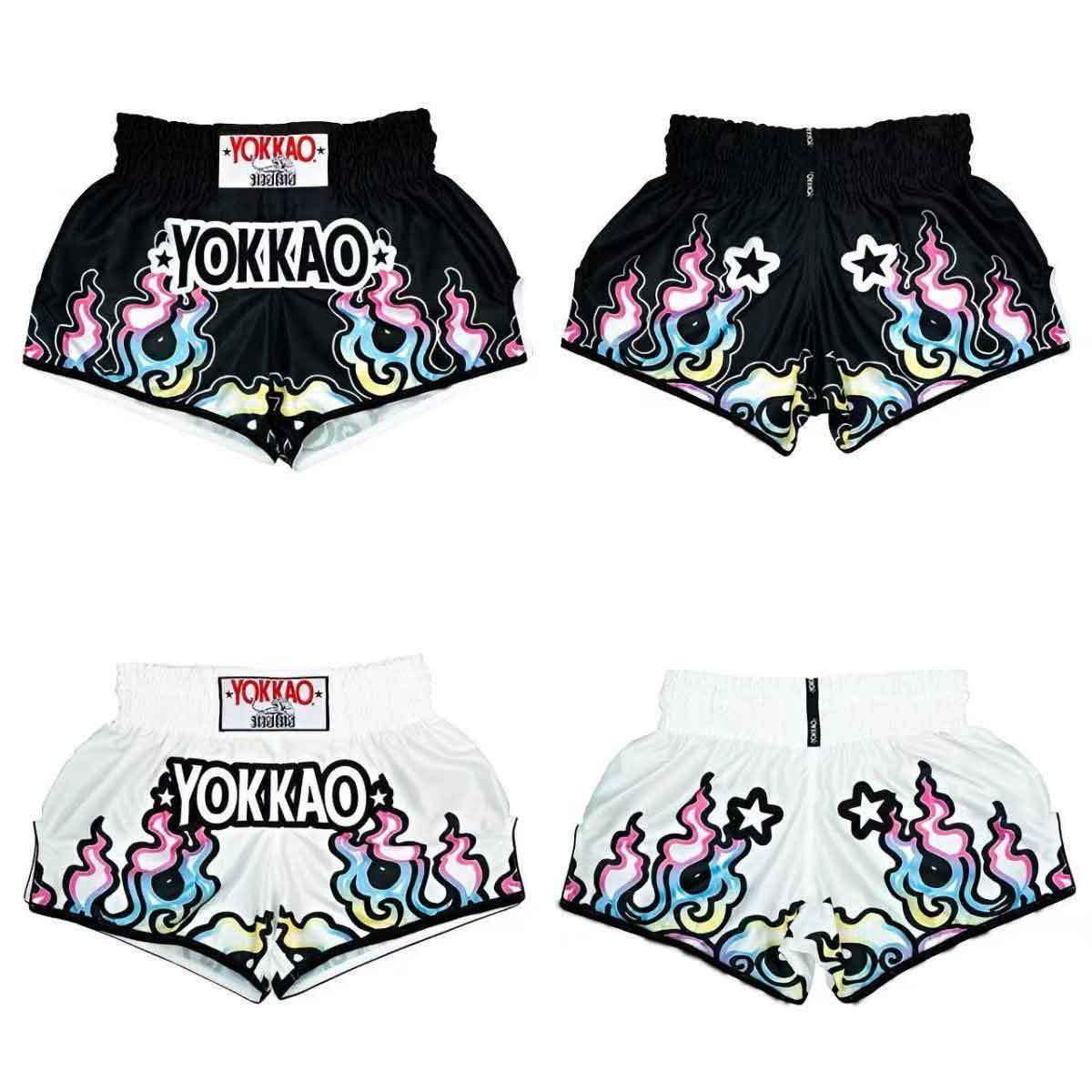 Yokkao Muay Thai Boxing Shorts Training Fighting Martial Arts Sports Fitness Printed Quick-Drying Shorts