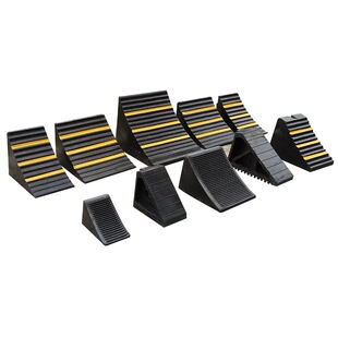 Portable Car Anti-Slip Car Anti-Return Device Triangular Wood Large Truck Car Tire Rubber Parking Space Blocking Car Anti-Return