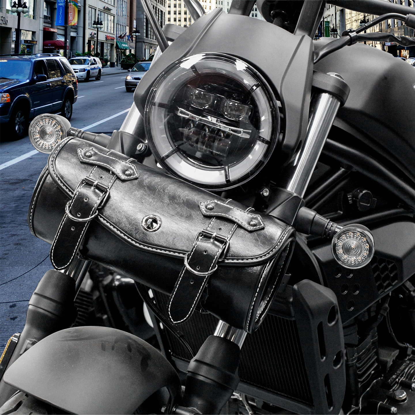 Cross-Border Hot-Selling New Retro Motorcycle Bag Waterproof and Scratch-Resistant Motorcycle Outdoor Riding Tool Bag