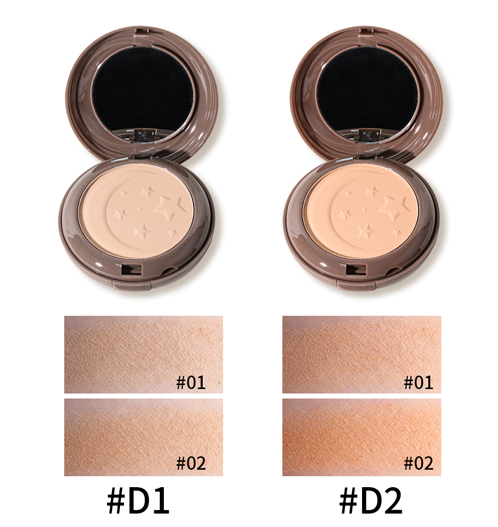 Contrôle De L’huile Imperméable Maquillage Durable Dry & Wet Double Usage Mat Poudre display picture 2