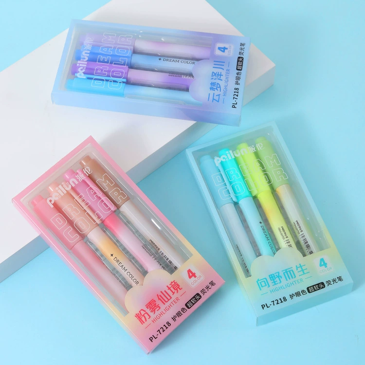 Fluorescence high quality capacious marker for students, eyes protection