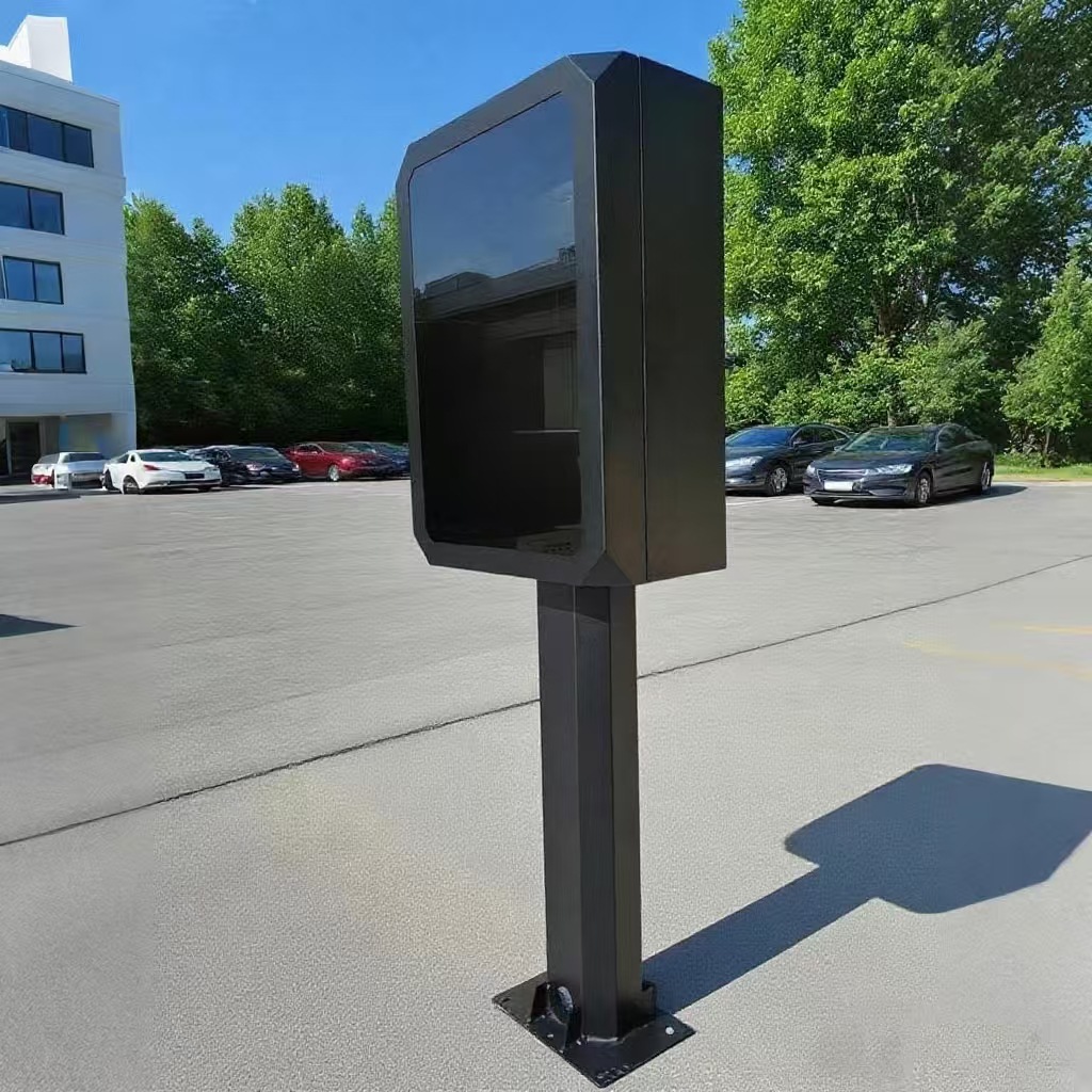 比亚迪充电桩保护箱带立柱电动汽车充电箱新能源户外充电桩保护箱