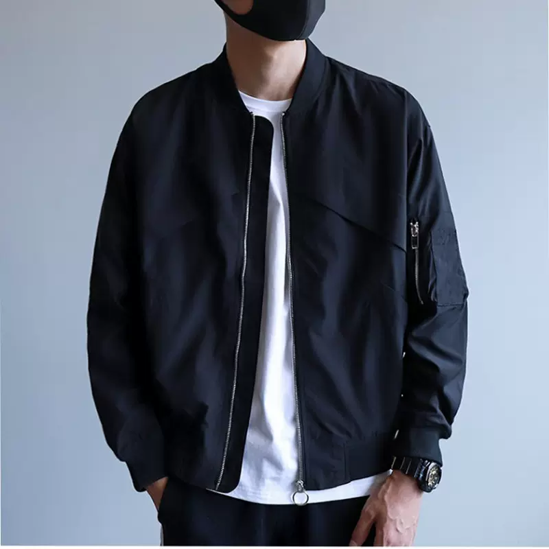 定制男士外套春秋季棒球服新款飞行员上衣韩版潮流工装休闲夹克衫